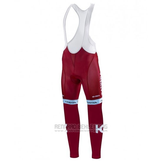 2016 Fahrradbekleidung Katusha Alpecin Wei und Rot Trikot Langarm und Tragerhose - zum Schließen ins Bild klicken